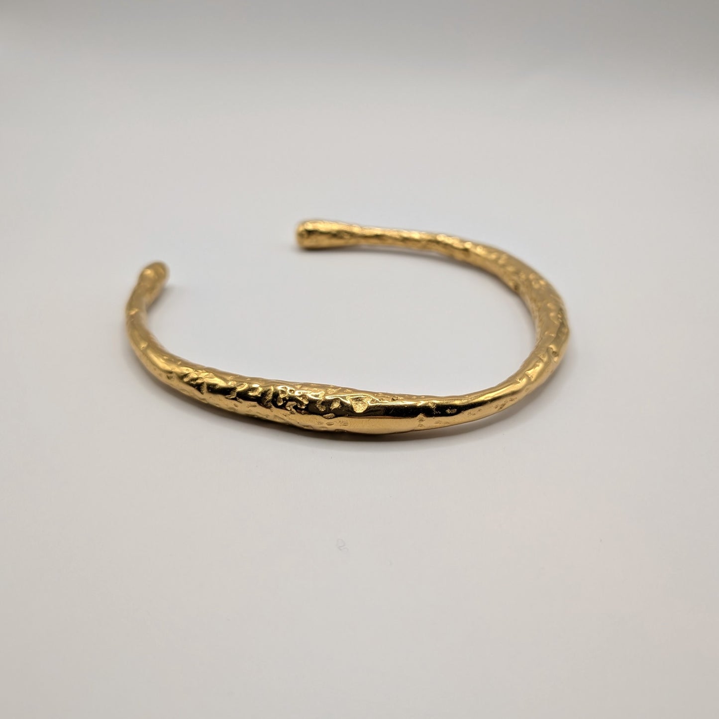 18K Gold-Plated Sculptural Cuff Bracelet