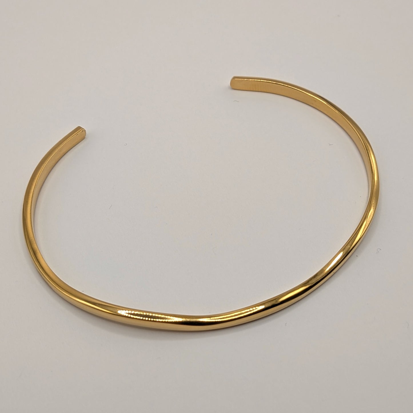 Minimalist 18K Gold Plated Cuff Bangle