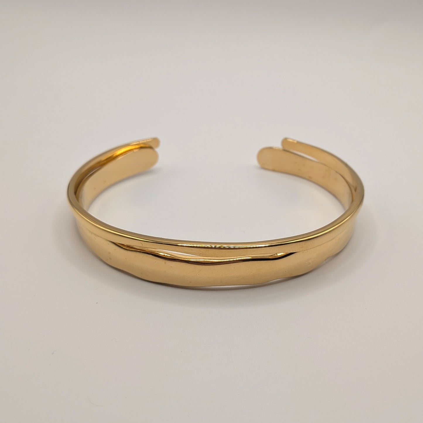 Minimalist Gold Cuff Bracelet Set