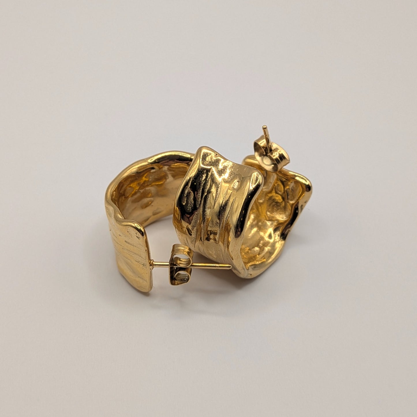 Auréole 18K Gold-Plated Sculptural Hoop Earrings