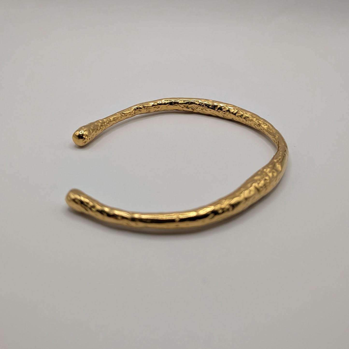 18K Gold-Plated Sculptural Cuff Bracelet