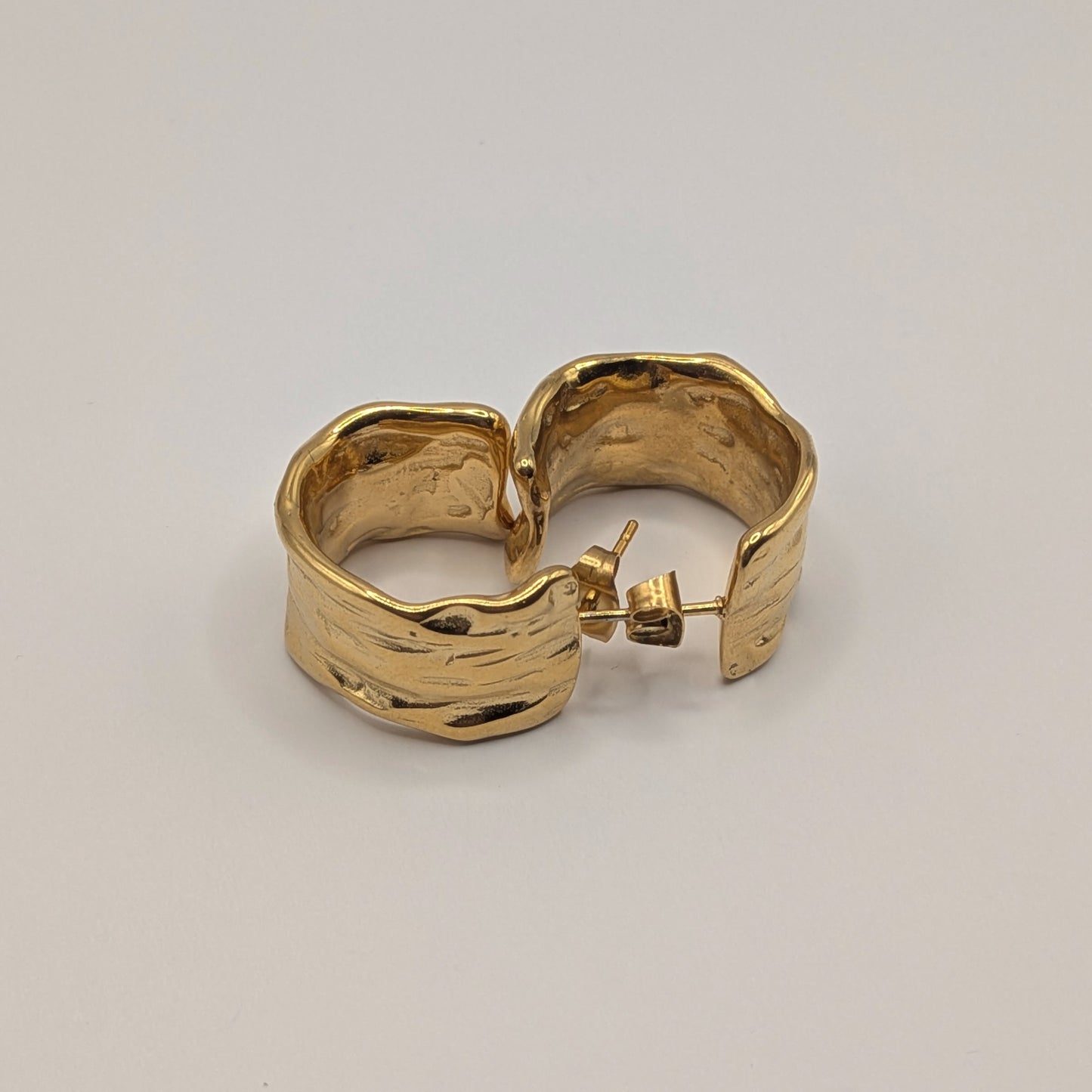 Auréole 18K Gold-Plated Sculptural Hoop Earrings