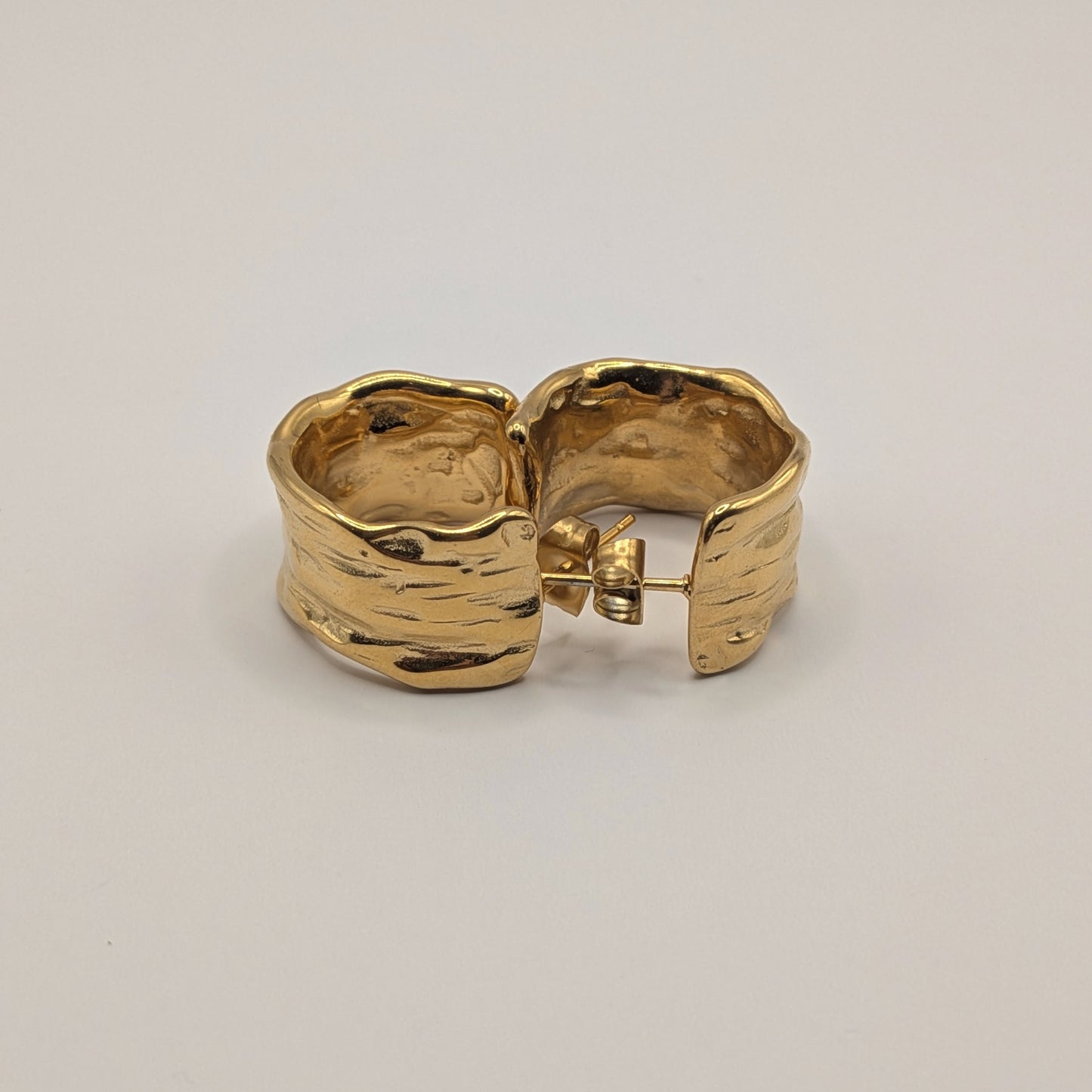 Auréole 18K Gold-Plated Sculptural Hoop Earrings