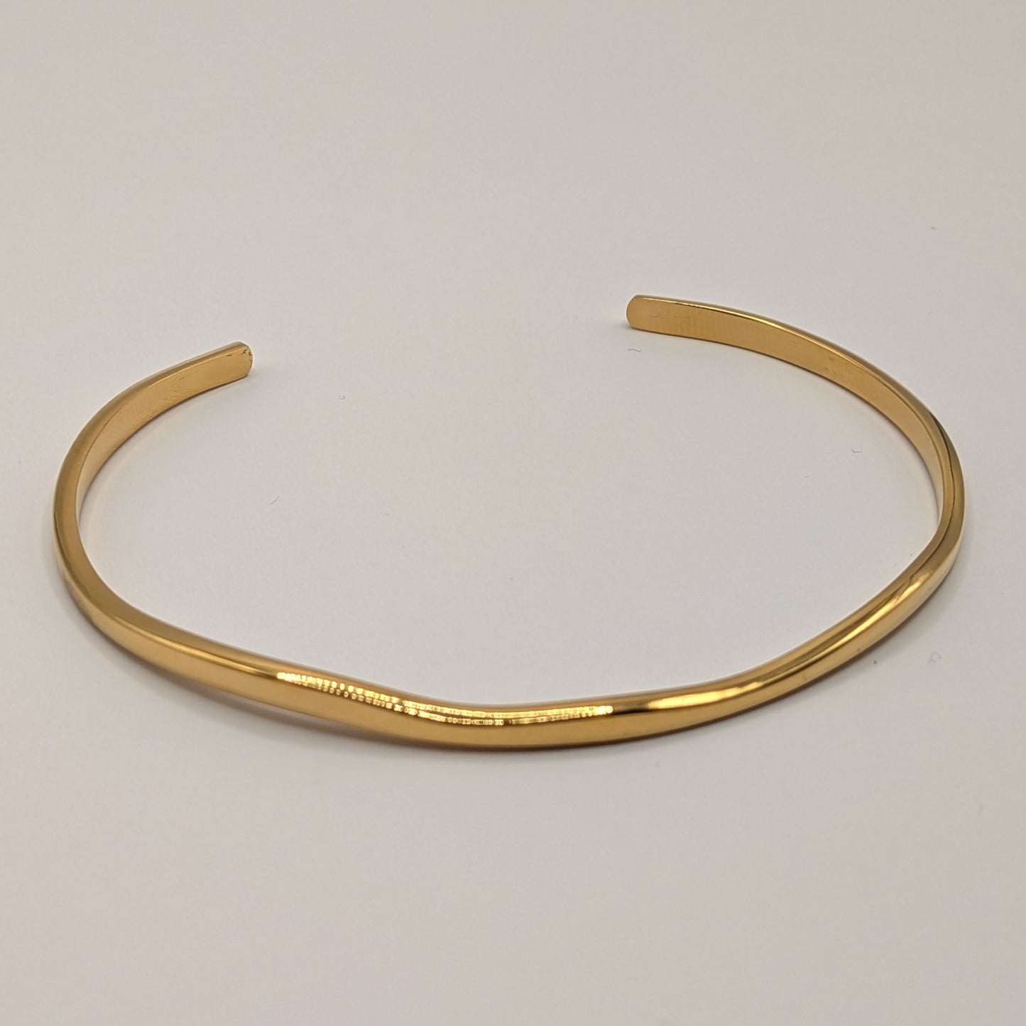 Minimalist 18K Gold Plated Cuff Bangle